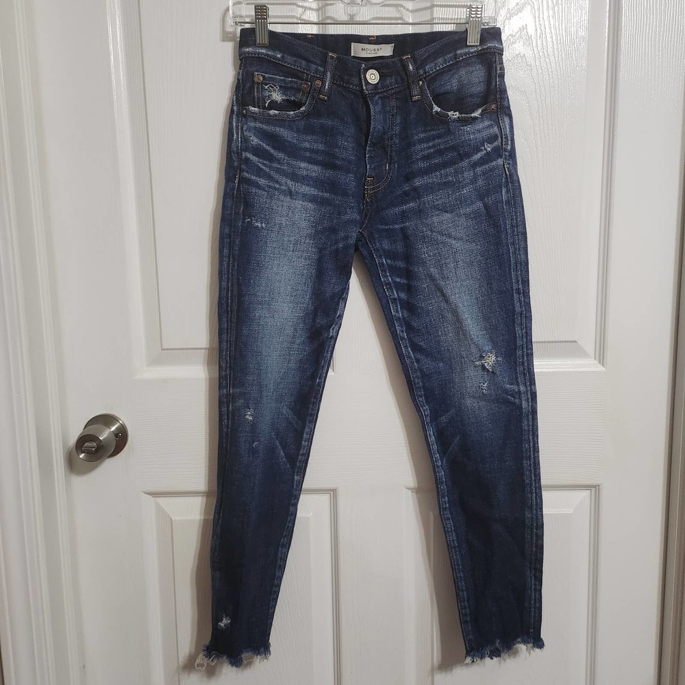 Moussy Vintage Howa Distressed Skinny Jean Sz 26